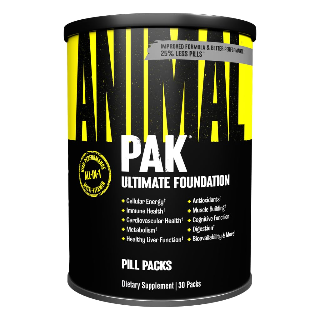 Animal Pak multivitamin UAE in a container with 30 pill packs for overall health and performance