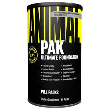 Ultimate Foundation pill pack tub, black and yellow label, 44 packs.