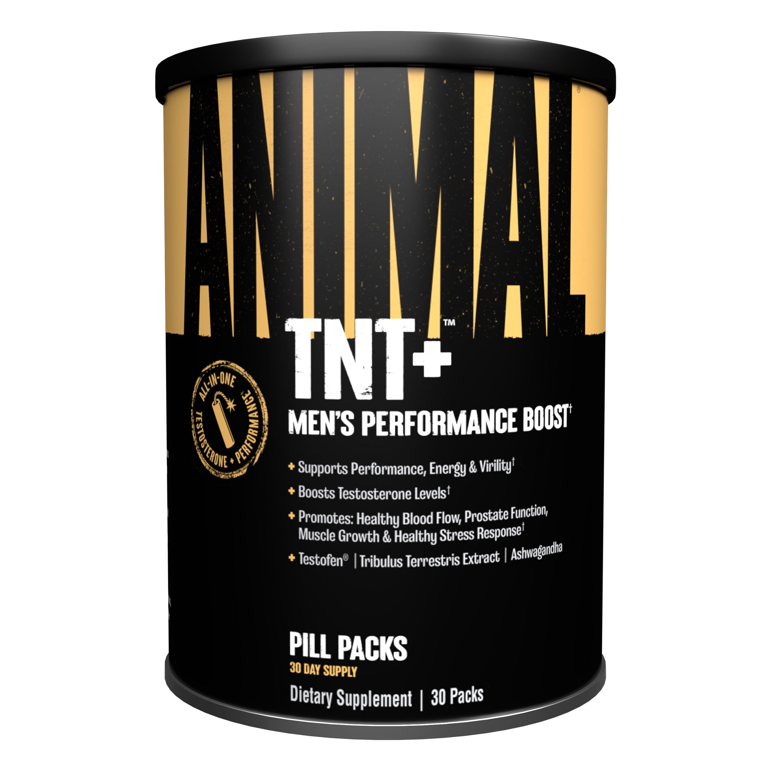 Animal TNT Plus mens performance boost pill packs 30 day dietary supplement testosterone booster for men
