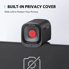 Anker 2K webcam for laptop with built-in privacy cover and 95-degree adjustable field of view