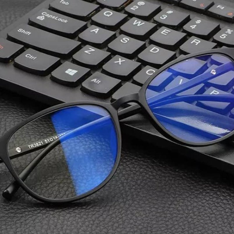 Anti radiation eyeglasses high quality unisex blue light spectacles black - Mumzar.com