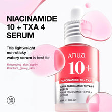 10+ TXA 4 serum bottle with dropper, red liquid and pink serum splash