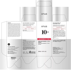 Anua 10 plus Niacinamide 10 TXA 4 serum box with tranexamic acid serum fragrance free