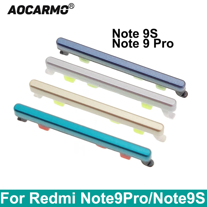 Mumzar Redmi Note 9 Pro volume button replacement multicolor side volume keys compatible with Note 9S