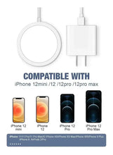 White wireless charging pad with cable and wall power adapter