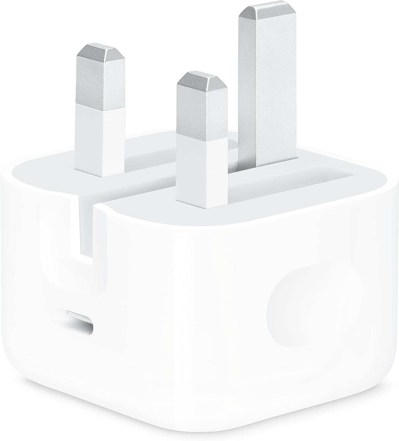 White fast charging adapter for iPhone with UK plug from Visit the Apple Store