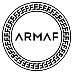 Armaf logo with black geometric border representing Armaf Club de Nuit Intense Man fragrance brand