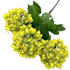 Huitich artificial flower decor for home featuring bright yellow blossoms with green leaves