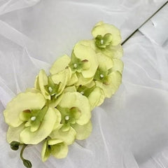 Huitich artificial flower decor pack featuring delicate light green artificial flowers on a single stem