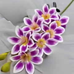 Huitich artificial flower decor set featuring vibrant purple and white blossoms for home decoration