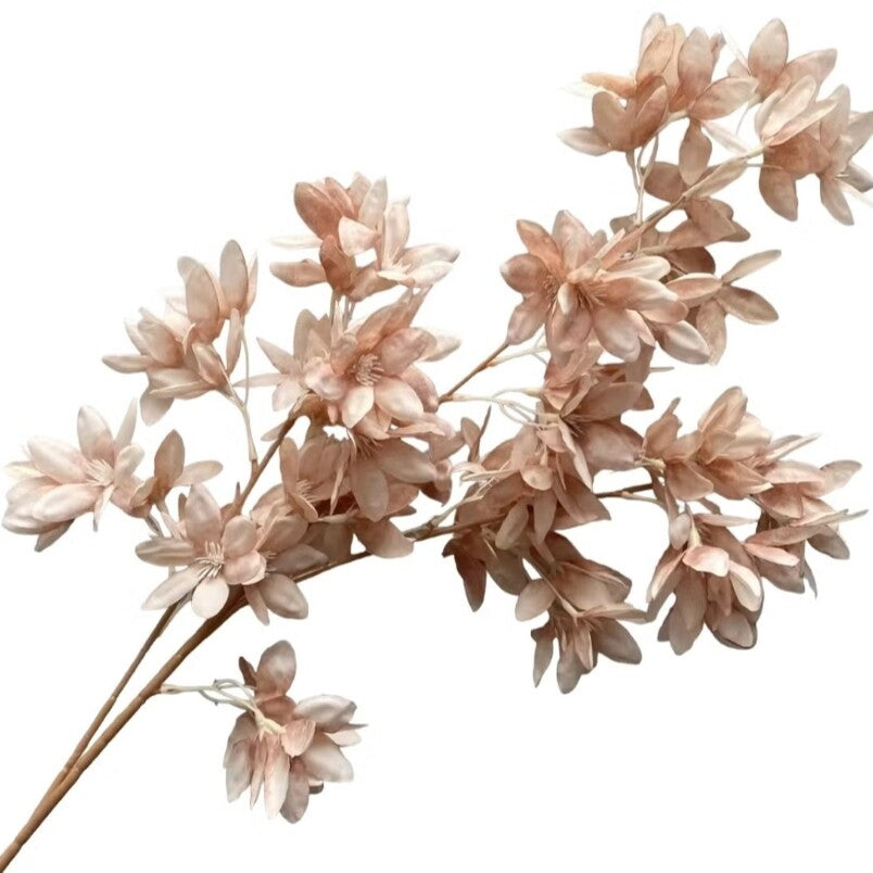 Huitich artificial orchid flower garland with soft pink petals design for home decor