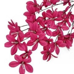 Huitich vibrant pink artificial orchid flowers with realistic petals and stems for decorative use