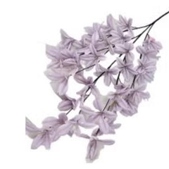 Huitich artificial orchid flowers in soft purple with delicate petals on thin stems