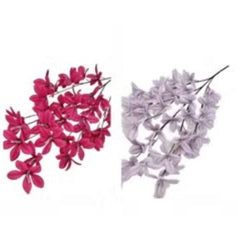 Huitich artificial orchid flowers in pink and lavender colors for decorative use
