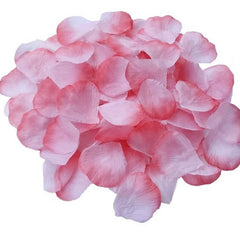 Huitich artificial pink rose petals scattered in a pile for decorative use