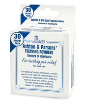 Ashton & Parsons infants teething powder box, 30-count sachet pack