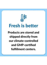 Fresh is better! shipping and storage info card with thermometer-snowflake icon