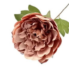 Huitich pink assorted artificial flowers home decor with detailed layered petals and green leaves