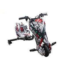 Aster 3 Wheel Drifter 36V Electric Scooter with 360 Degree Rotation, LED Lights, Comfortable Seat, Bluetooth Connectivity, Black/White Graffiti - Ideal for Natural Skill Development, Stealth Drifting Mastery, Adjustable Length, Safety Gear - Mumzar.com