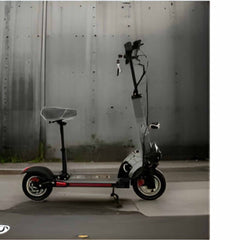 Huitich Aster E10 high powered e-bike scooter in black with seat and wide handlebar