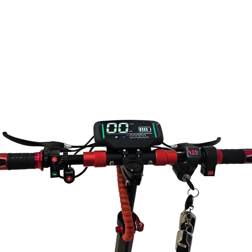 Huitich scooter handlebar with digital display showing battery and speed for Aster electric bike 48V 13Ah battery