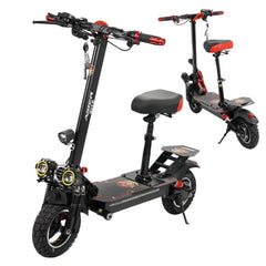 Huitich Aster electric scooter 2000W UAE with seat and dual headlights in black and red