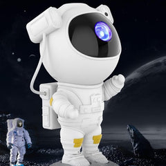 Huitich astronaut LED galaxy lamp UAE in white with glowing blue visor for ambient night lighting