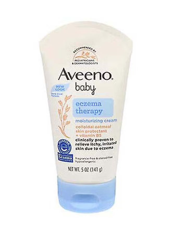 Aveeno Baby Eczema Therapy Moisturizing Cream in a 5 oz tube for soothing irritated skin