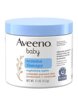 Aveeno baby eczema therapy nighttime balm jar, blue lid, 312g