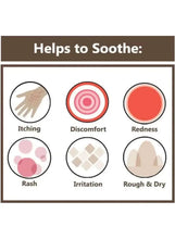 Soothe benefits chart for baby balm: itching, discomfort, redness, rash, irritation