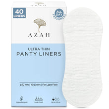 AZAH ultra-thin panty liner, white, soft absorbent pad with adhesive backing