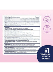 AZO yeast infection relief tablets packaging with active ingredients and usage instructions clearly displayed