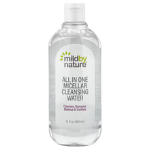 Mild By Nature micellar cleansing water bottle, 13 fl oz, clear flip-top cap