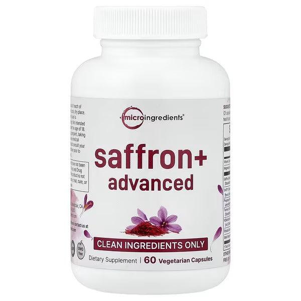 Micro Ingredients, Saffron+ Advanced, 60 Vegetarian Capsules