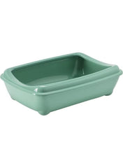 Moderna Arist-O-Tray-Cat Litter Tray 57.2 x 43.2 x 15.7 cm (With Rim) -Green