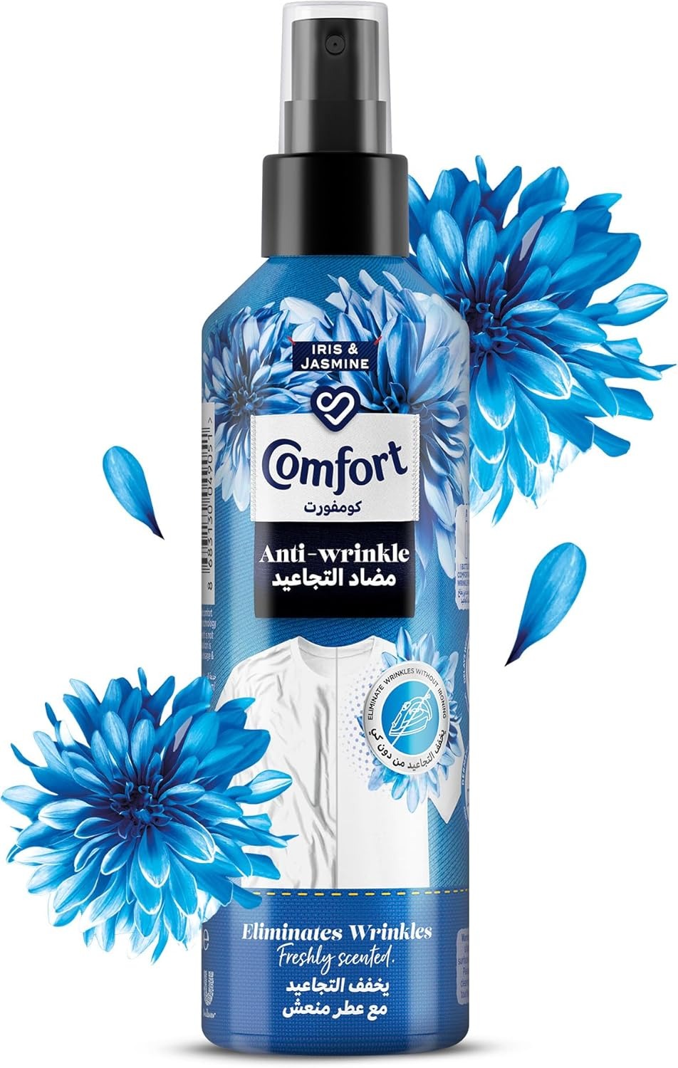 Comfort Anti-Wrinkle Spray for Clothes, Iris and Jasmine, 200ml