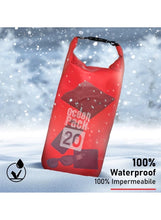 20L Red Double-Strap Waterproof Outdoor Sport PVC Shoulder Bag