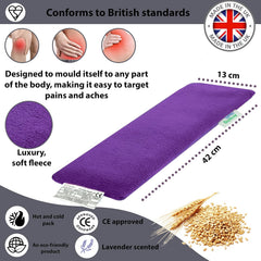 Luxury Violet Wheat Bag - UK filled wheat and lavender