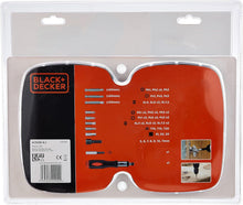 Ratchet screwdriver bit set case insert with bit size chart and multiple bit types