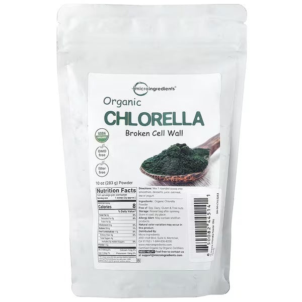 Micro Ingredients, Organic Chlorella Broken Cell Wall, 283 g (10 oz)
