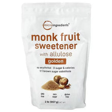 Monk fruit sweetener with allulose golden sweetener pouch, 2 lb bag