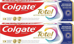 Colgate Total Active Protection Advanced Whitening Toothpaste 2 x 75 ml
