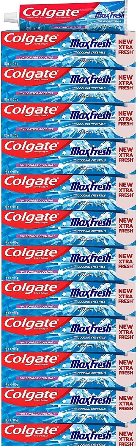 Colgate Max Fresh Cool Mint Toothpaste - 100ml x 12