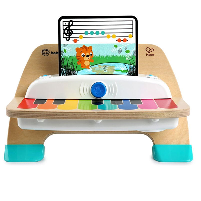 Huitich wooden Baby Einstein Magic Touch Piano with colorful keys and animal music sheet for toddlers