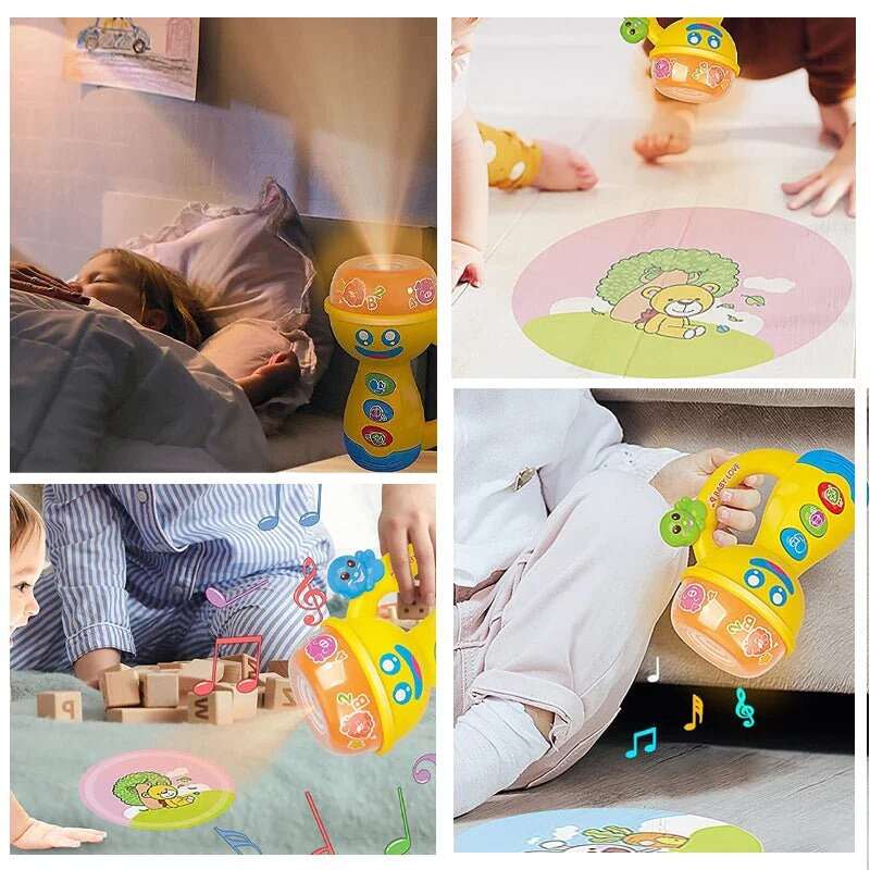 Huitich educational kids torch with songs and animal sounds projecting images and engaging children