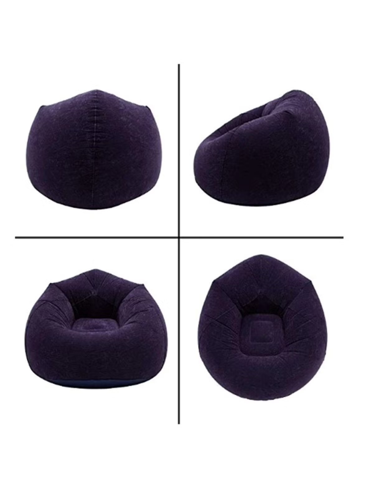 Bag Beanless Inflatable Lounge Chair Purple Relax in Style - Mumzar.com