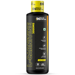 Balsa Nutrition L-Carnitine 3000mg liquid supplement bottle 450 ml black and yellow label 30 servings