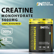 Balsa Nutrition creatine monohydrate 5000 mg unflavoured tub, 300 g, 60 servings