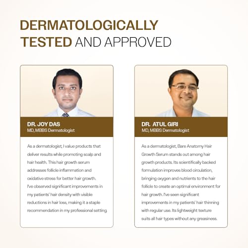 Bare Anatomy advanced hair growth serum UAE Dermatologist Approved for Hair Health and Density