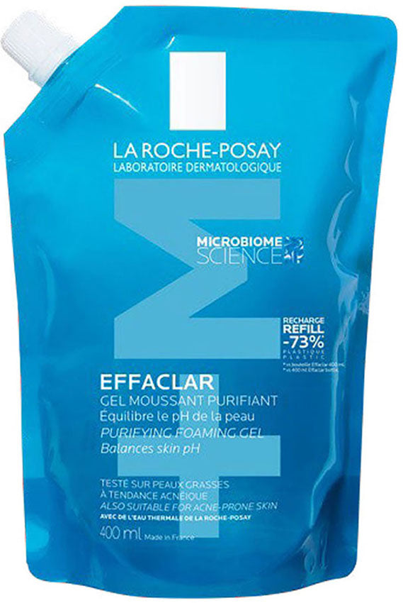 جل التنظيف الرغوي إيفاكلار من لا روش بوزيه لعلاج حب الشباب للبشرة الدهنية، 400 مل